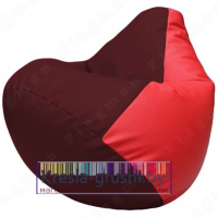 Бескаркасное кресло мешок Груша Г2.3-3209 (бордовый, красный)